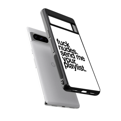 Playlist sleek google pixel 8 pro cover with tempered glass back and TPU edges