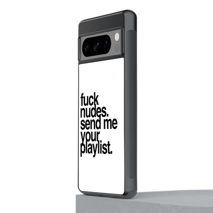 Playlist stylish phone case for google pixel 8 pro | glossy glass and slim fit
