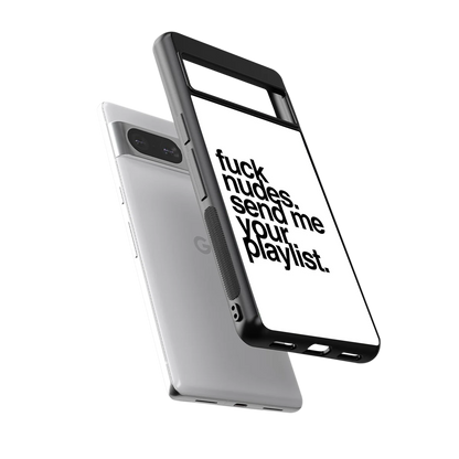 Playlist sleek google pixel 8 cover with tempered glass back and TPU edges