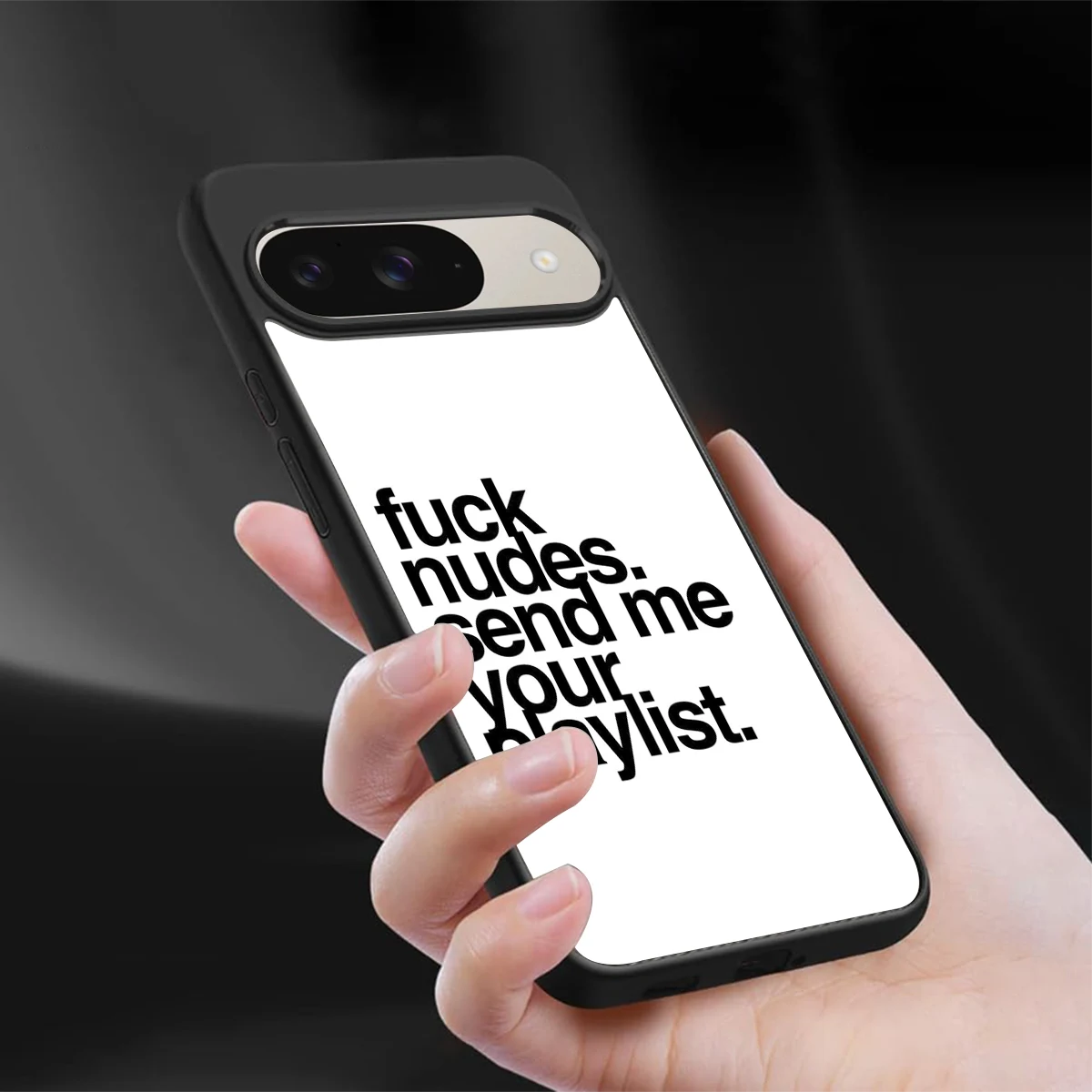 Playlist sleek google pixel 9 cover with tempered glass back and TPU edges