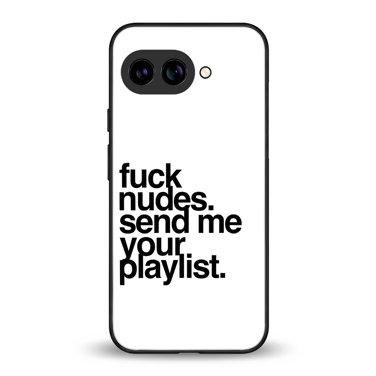 Playlist back phone cover | glass case for google pixel 10a