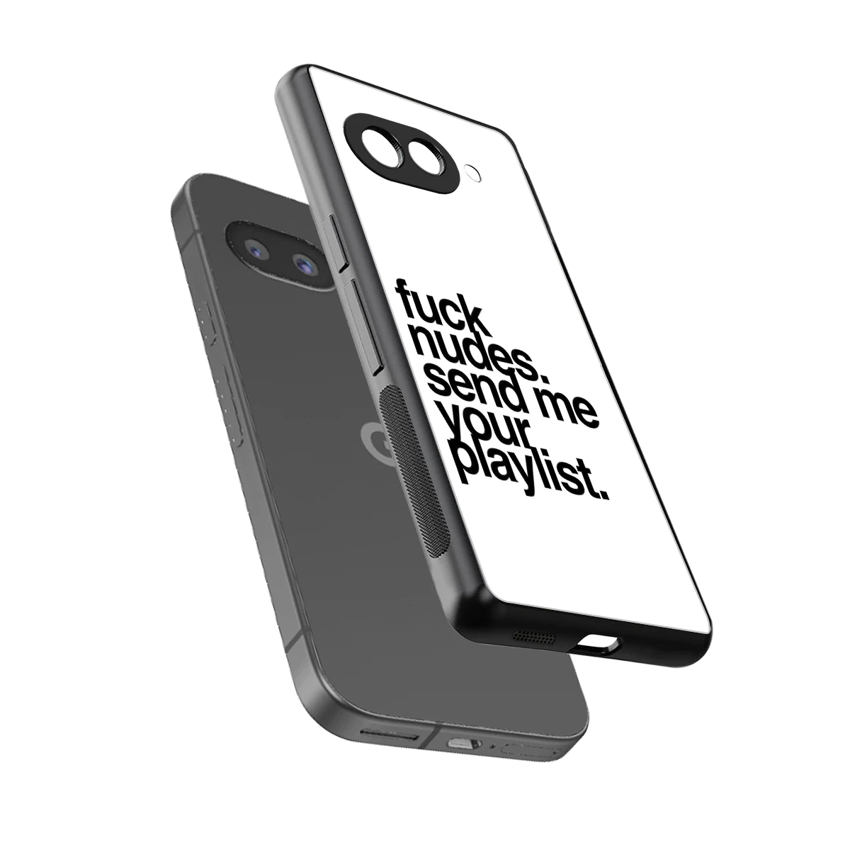 Playlist sleek google pixel 9a cover with tempered glass back and TPU edges