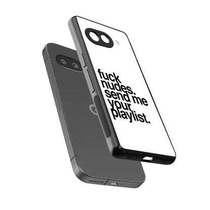 Playlist sleek google pixel 10a cover with tempered glass back and TPU edges