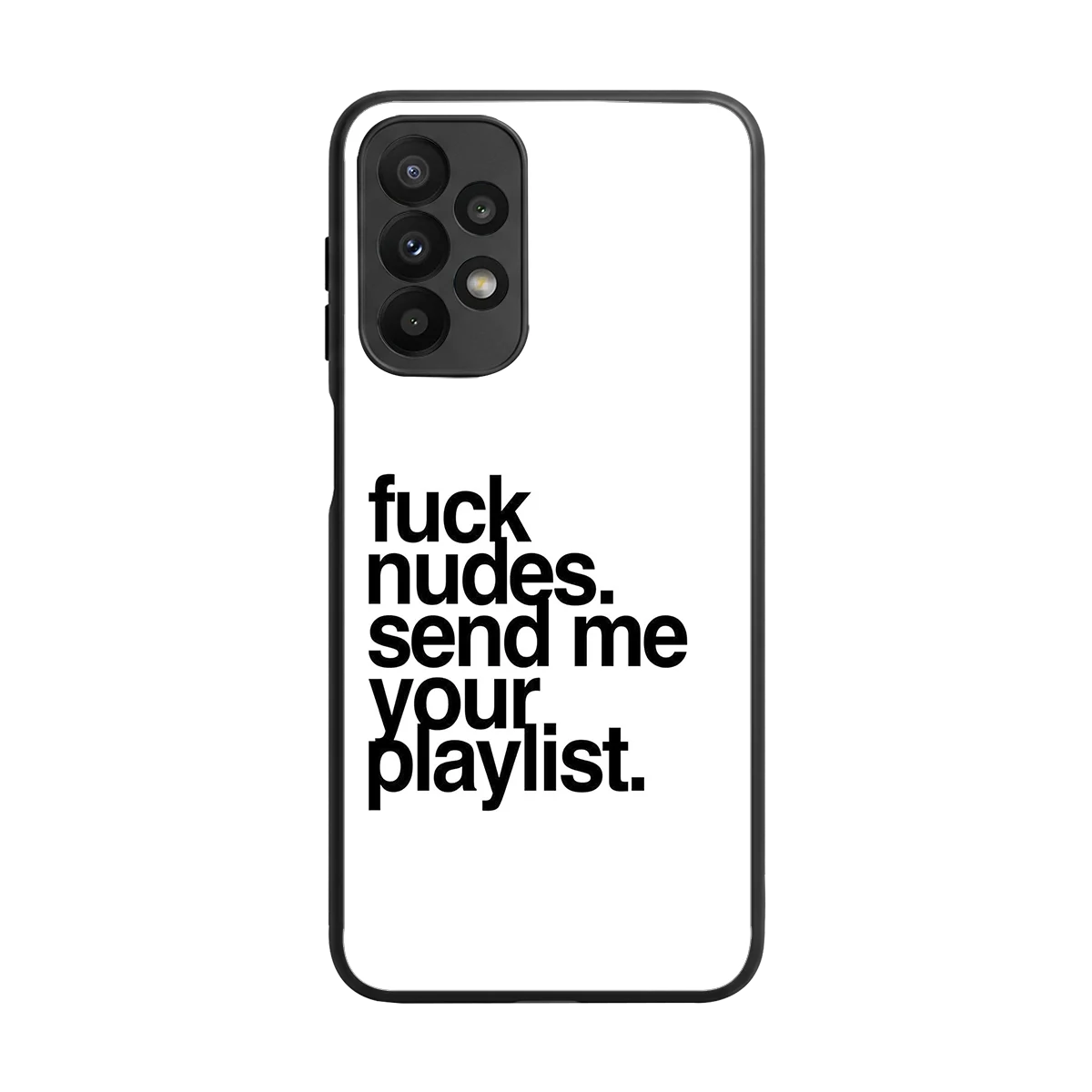 Playlist back phone cover | glass case for samsung galaxy a23
