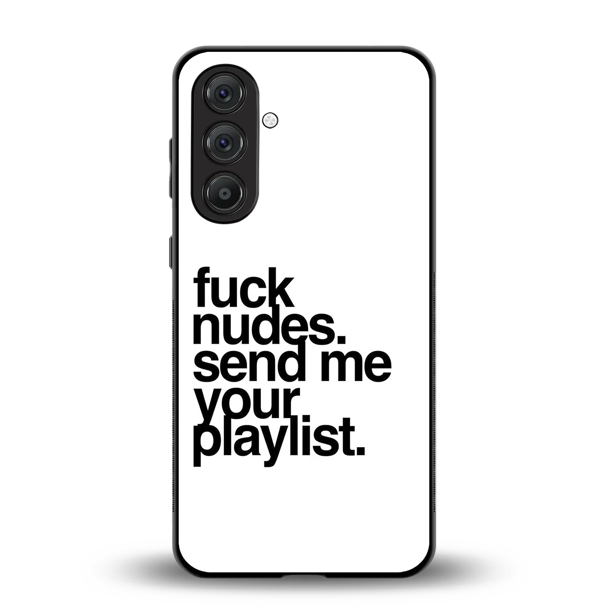 Playlist back phone cover | glass case for samsung galaxy a55 5g