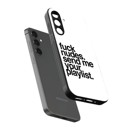 Playlist sleek samsung galaxy a55 5g cover with tempered glass back and TPU edges