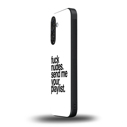 Playlist samsung galaxy a55 5g mobile cover | shockproof glass phone case