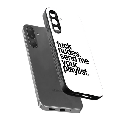 Playlist sleek samsung galaxy m36 5g cover with tempered glass back and TPU edges