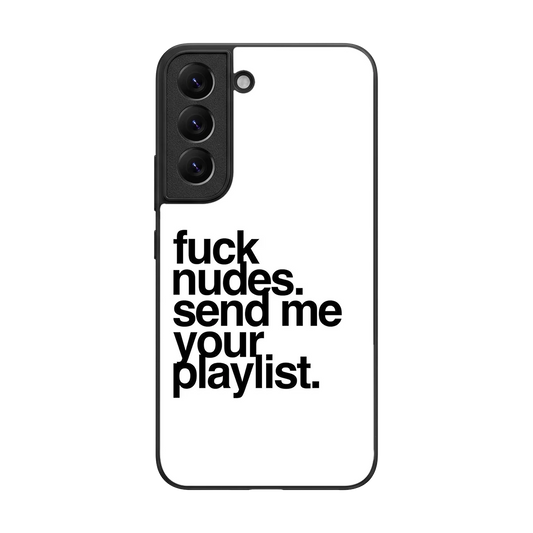 Playlist back phone cover | glass case for samsung galaxy s22