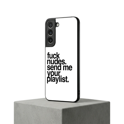 Playlist samsung galaxy s22 mobile cover | shockproof glass phone case