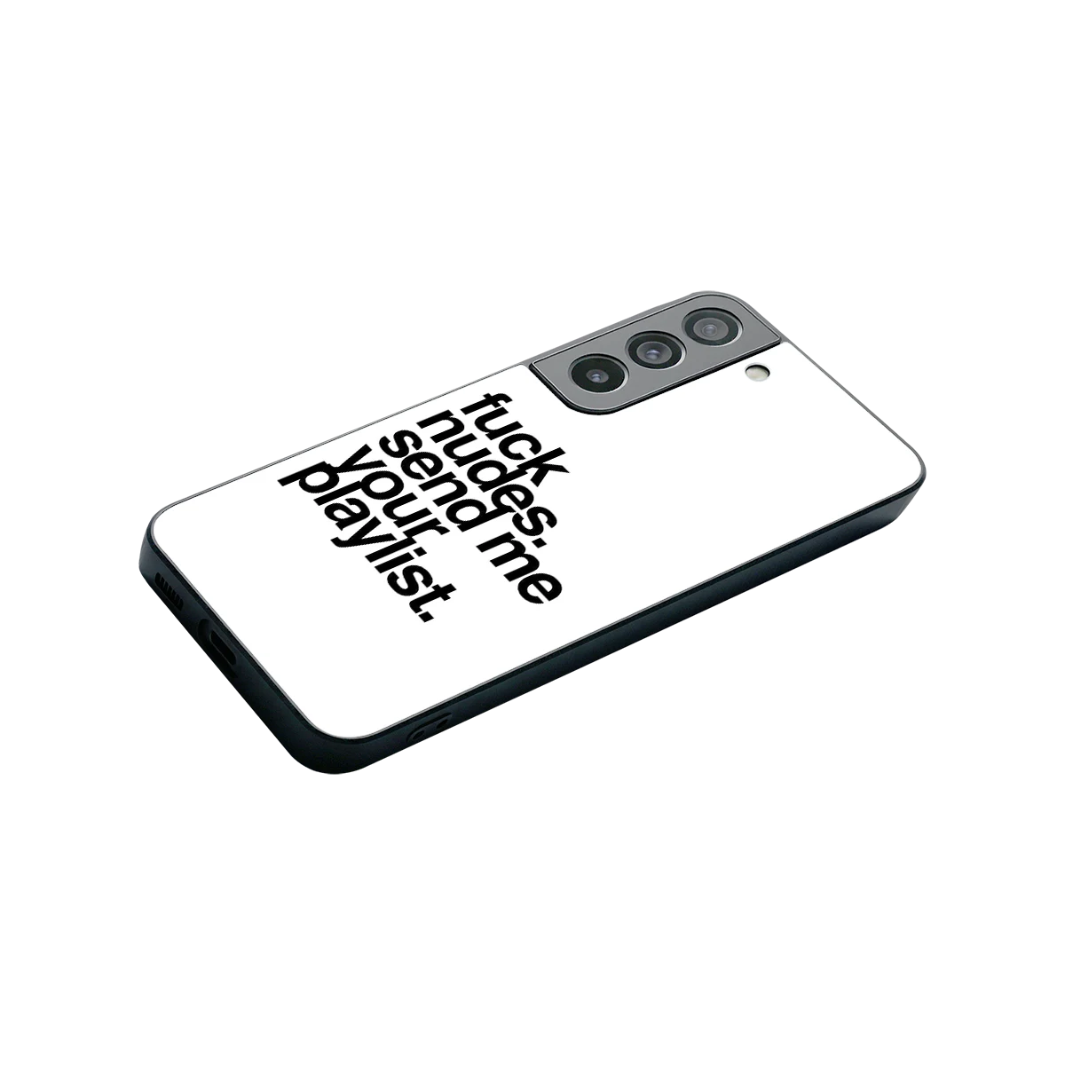 Playlist stylish phone case for samsung galaxy s22 | glossy glass and slim fit