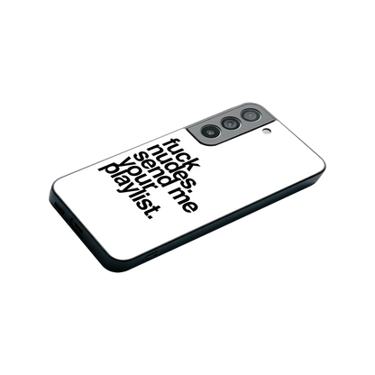 Playlist stylish phone case for samsung galaxy s22 | glossy glass and slim fit