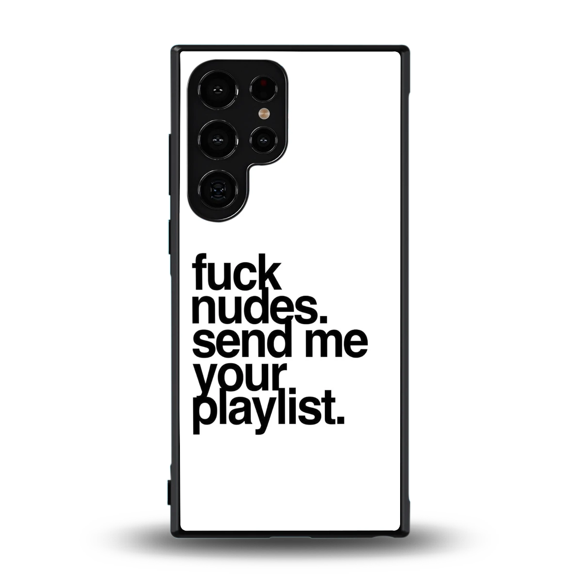 Playlist back phone cover | glass case for samsung galaxy s23 ultra