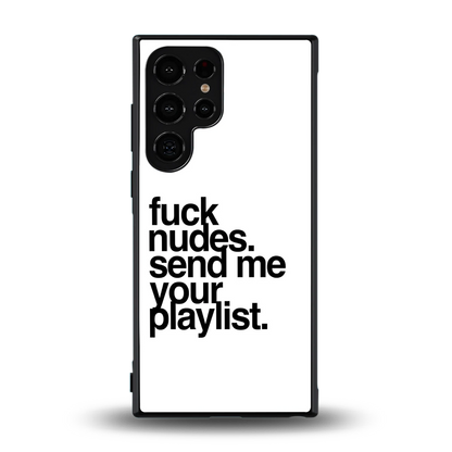 Playlist back phone cover | glass case for samsung galaxy s24 ultra