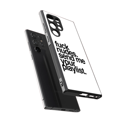 Playlist sleek samsung galaxy s23 ultra cover with tempered glass back and TPU edges