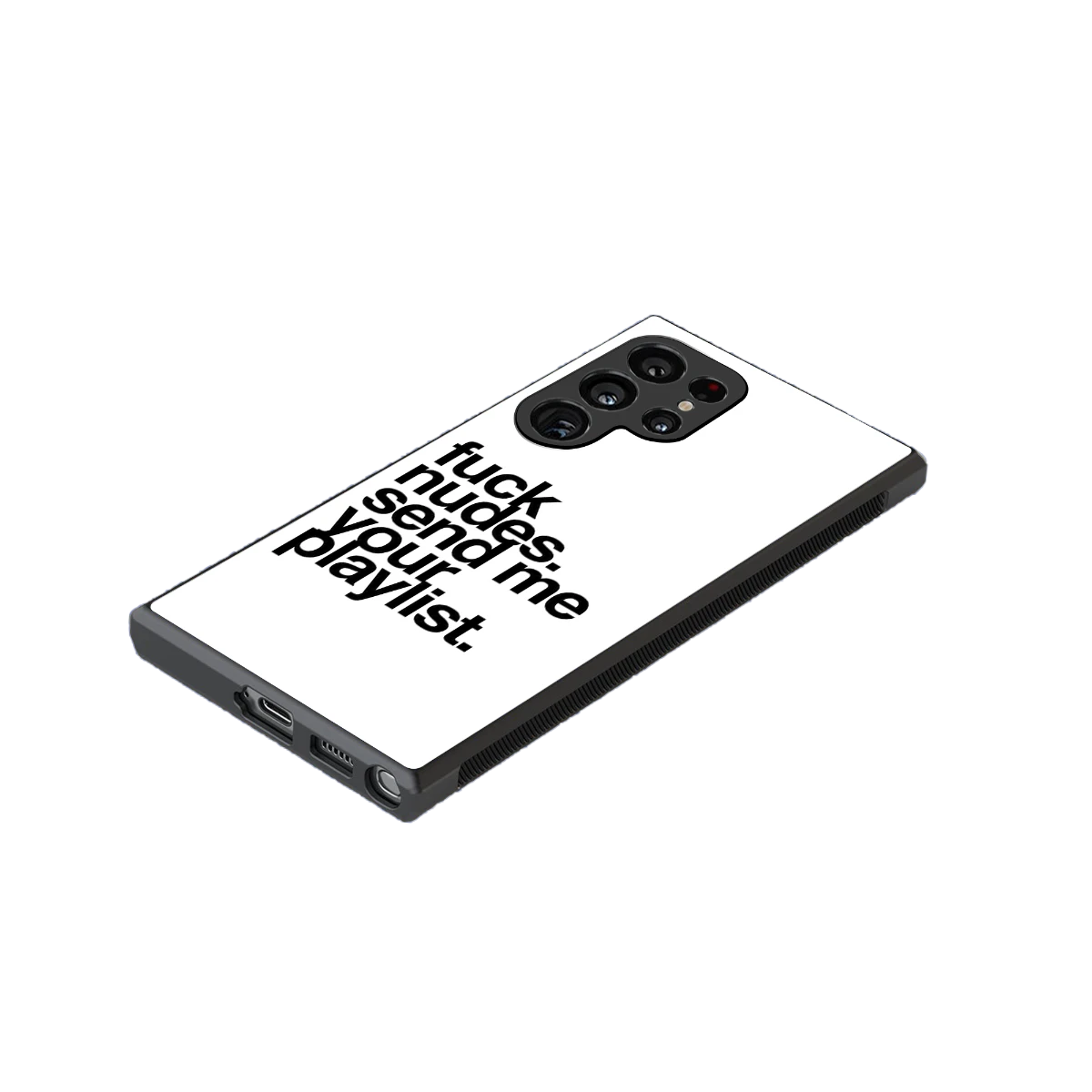 Playlist stylish phone case for samsung galaxy s23 ultra | glossy glass and slim fit