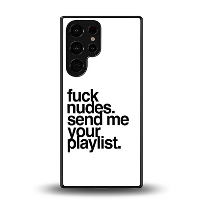 Playlist back phone cover | glass case for samsung galaxy s25 ultra