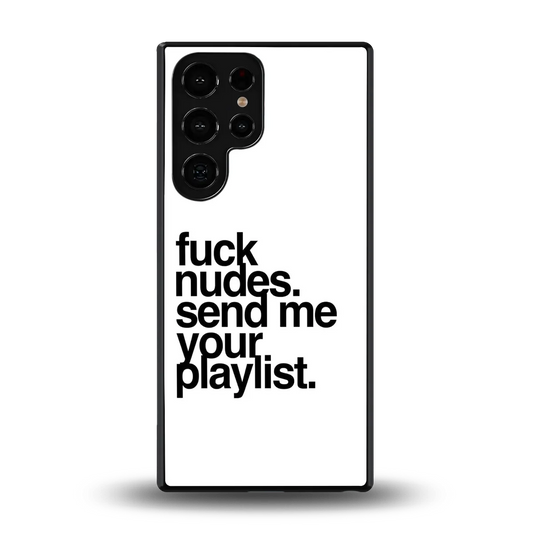Playlist back phone cover | glass case for samsung galaxy s26 ultra