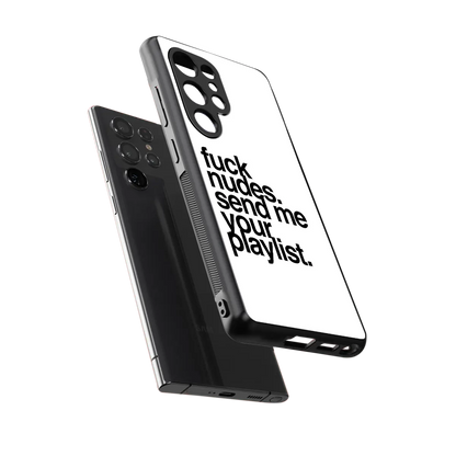 Playlist sleek samsung galaxy s25 ultra cover with tempered glass back and TPU edges
