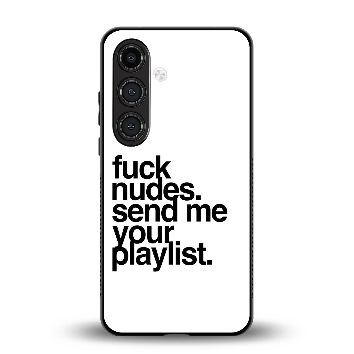 Playlist back phone cover | glass case for samsung galaxy s24