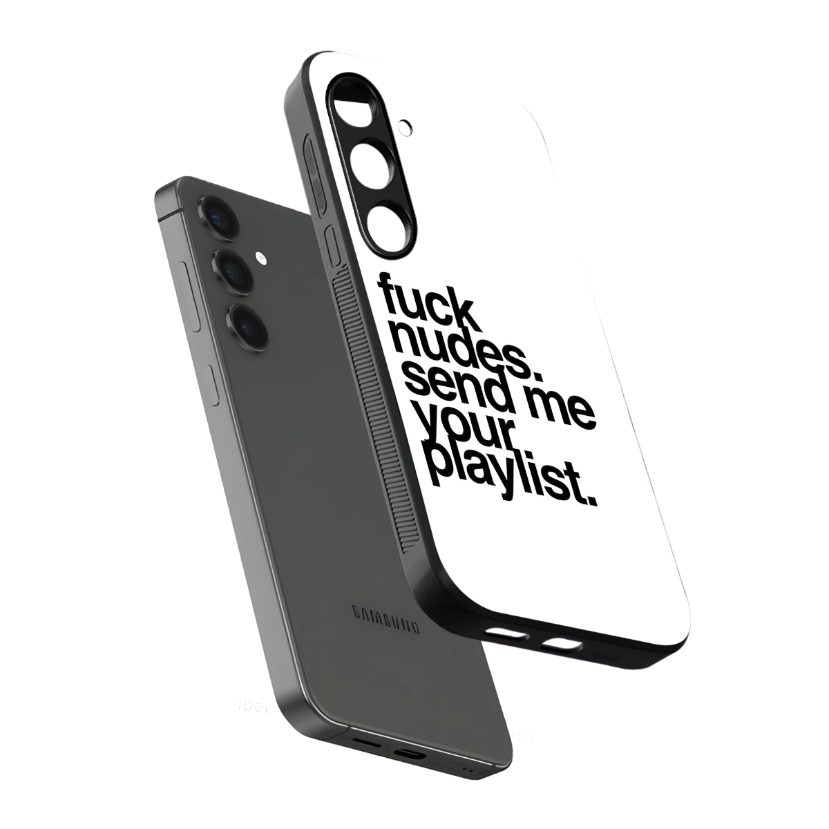 Playlist sleek samsung galaxy s24 plus cover with tempered glass back and TPU edges