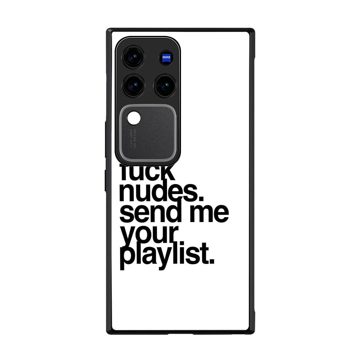 Playlist back phone cover | glass case forvivo v30 pro