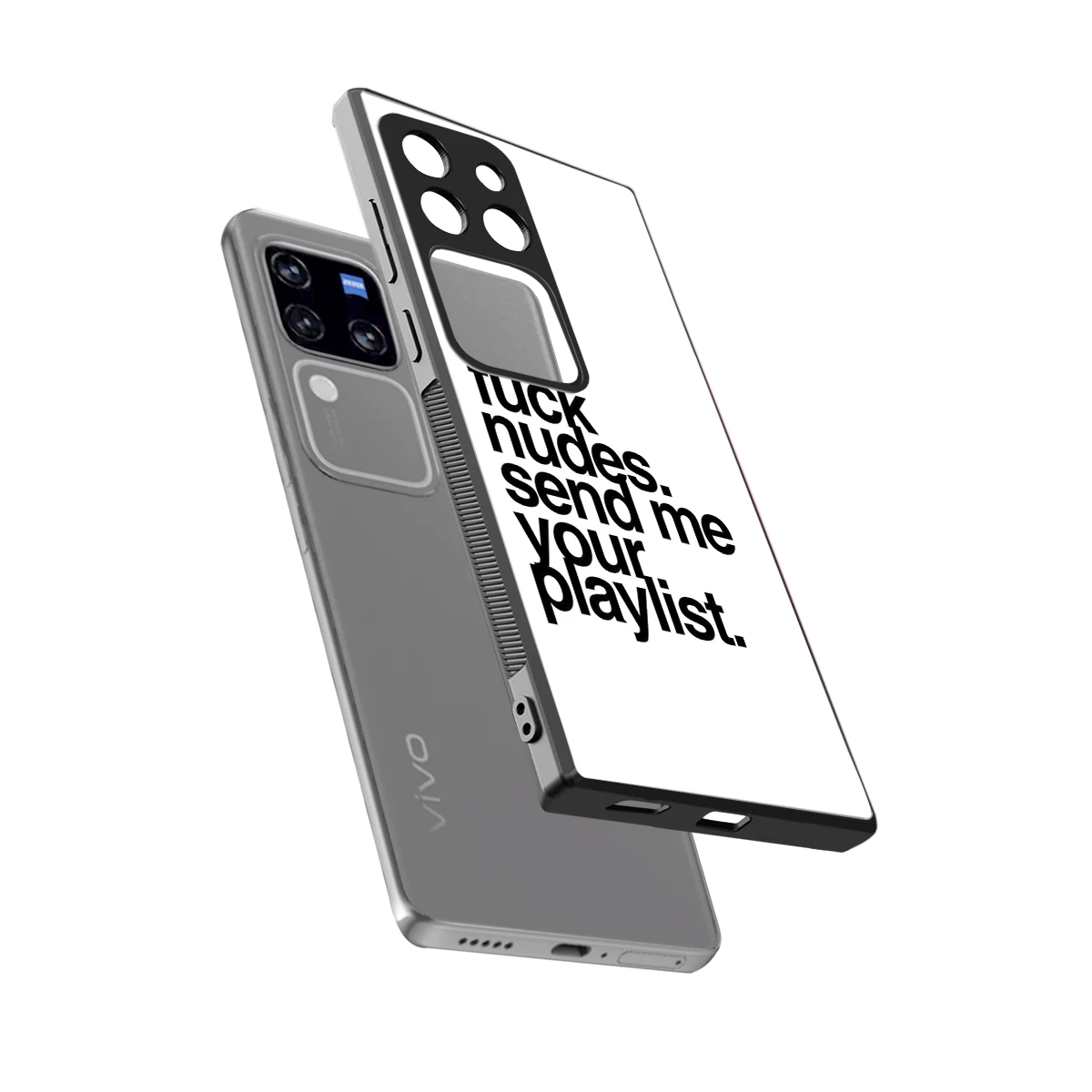 Playlist sleekvivo v30 pro cover with tempered glass back and TPU edges