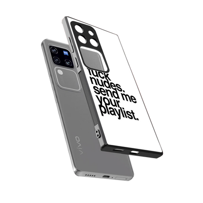 Playlist sleekvivo v30 pro cover with tempered glass back and TPU edges