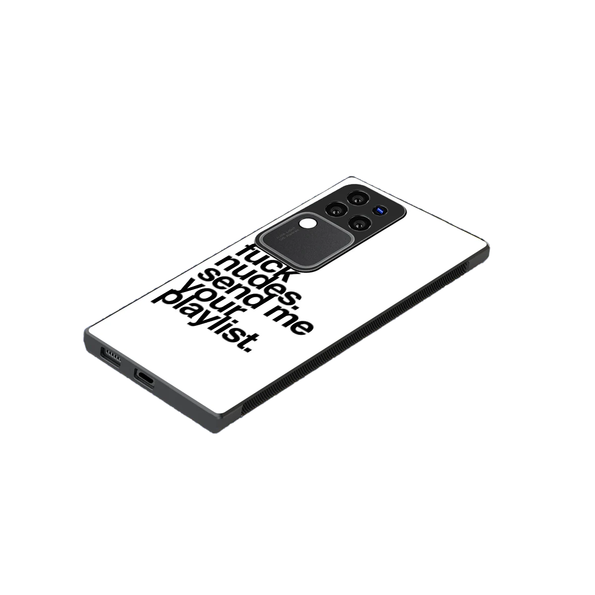 Playlist stylish phone case forvivo v30 pro | glossy glass and slim fit
