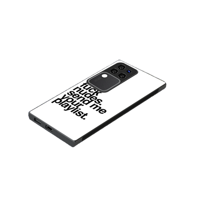 Playlist stylish phone case forvivo v30 pro | glossy glass and slim fit