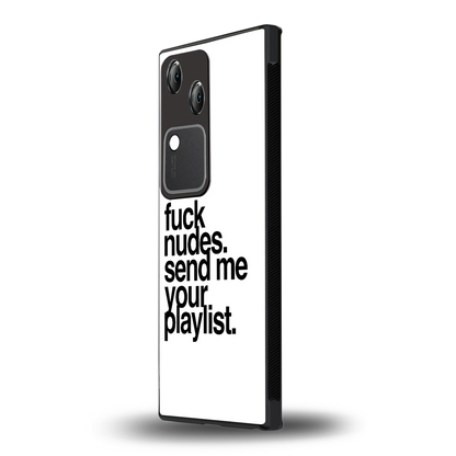 Playlist vivo v30 mobile cover | shockproof glass phone case
