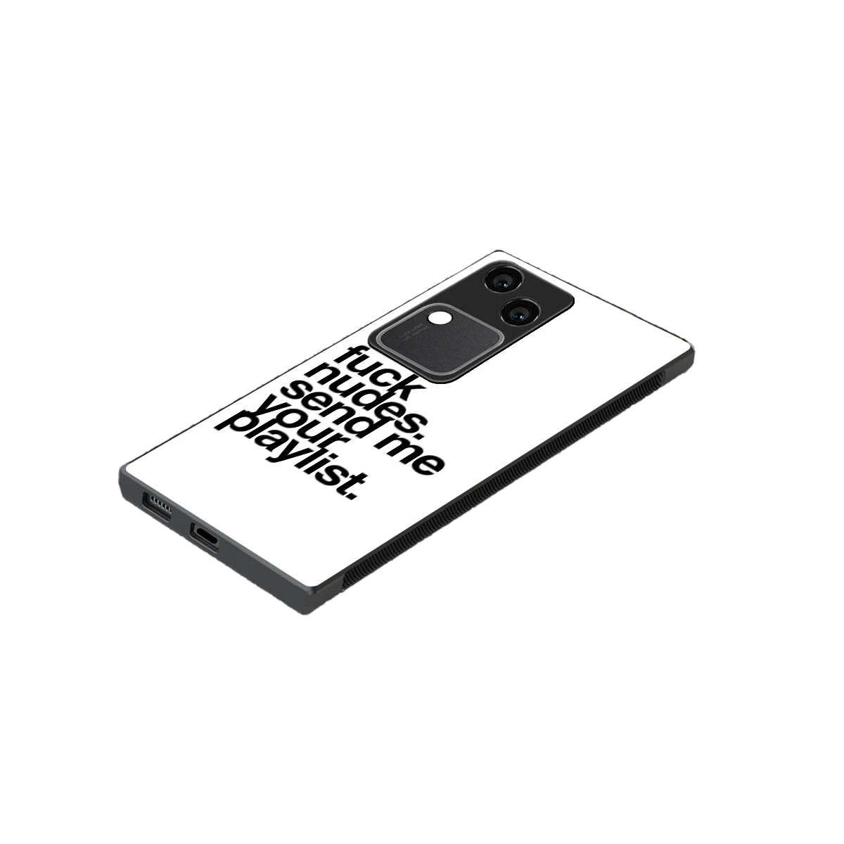 Playlist stylish phone case for vivo v30 | glossy glass and slim fit