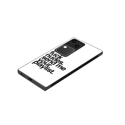 Playlist stylish phone case for vivo v30 | glossy glass and slim fit
