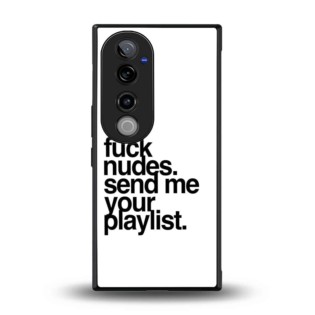 Playlist back phone cover | glass case for vivo v40 pro