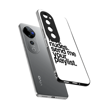 Playlist sleek vivo v40 pro cover with tempered glass back and TPU edges