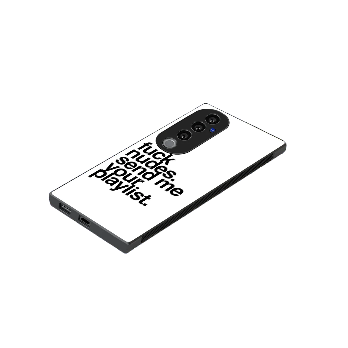 Playlist stylish phone case for vivo v40 pro | glossy glass and slim fit