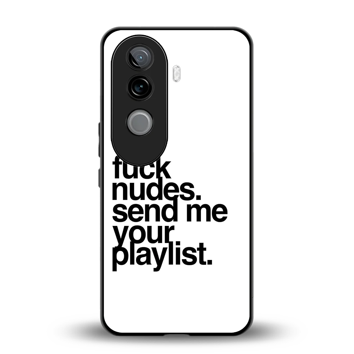 Playlist back phone cover | glass case for vivo v40e
