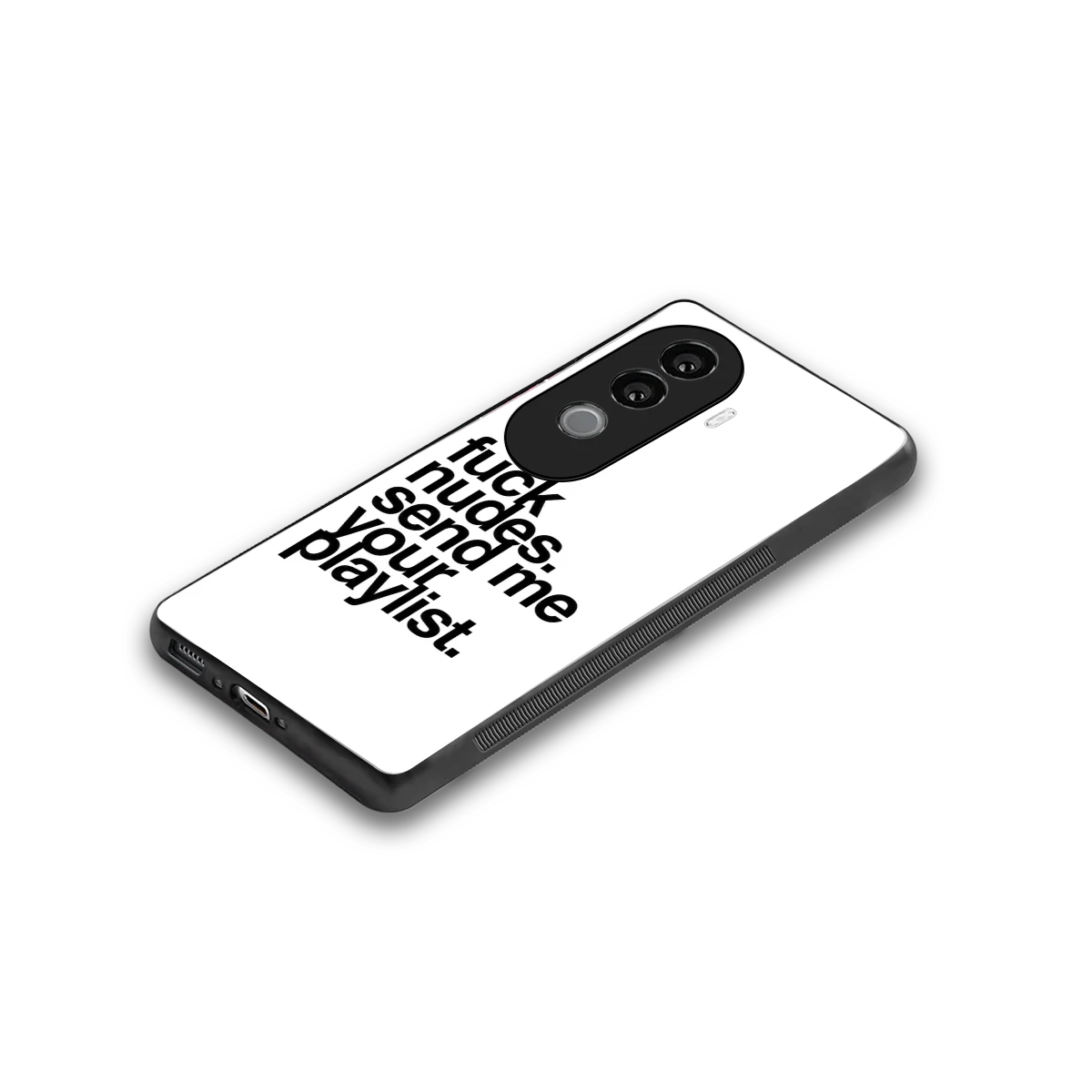 Playlist stylish phone case for vivo v40e | glossy glass and slim fit