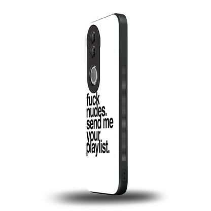 Playlist vivo v50 mobile cover | shockproof glass phone case