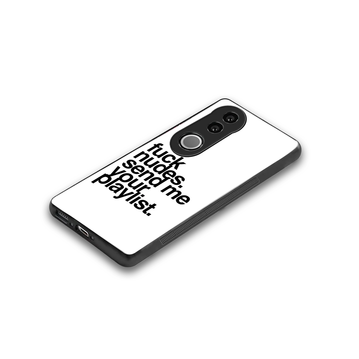 Playlist stylish phone case for vivo v50 | glossy glass and slim fit
