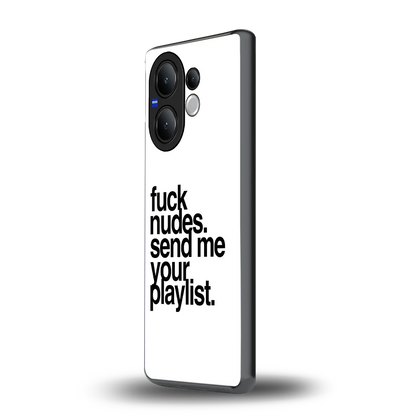 Playlist vivo v60 mobile cover | shockproof glass phone case
