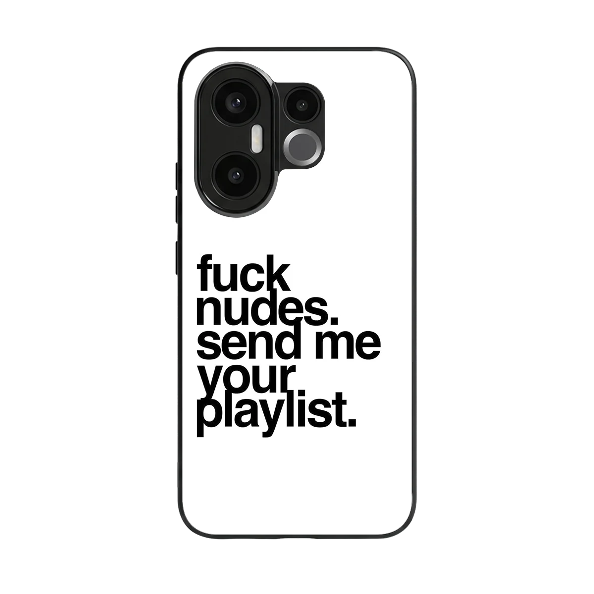 Playlist back phone cover | glass case for vivo x200 fe
