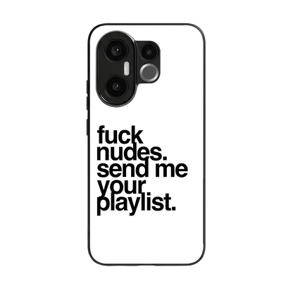 Playlist back phone cover | glass case for vivo x200 fe
