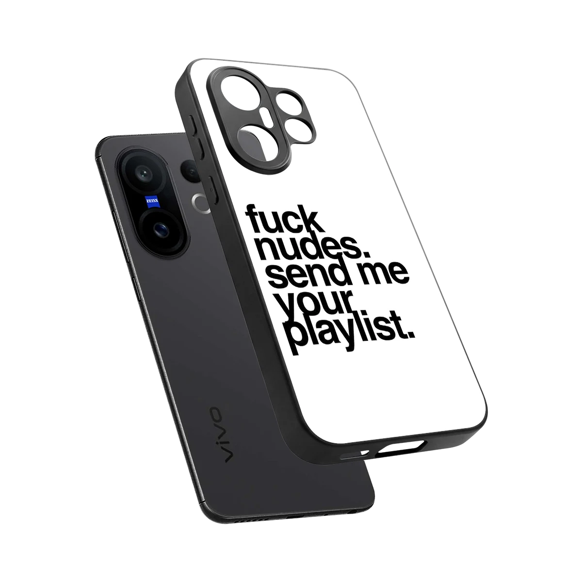 Playlist sleek vivo x200 fe cover with tempered glass back and TPU edges