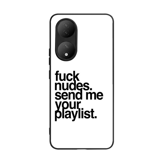 Playlist back phone cover | glass case for Vivo-y100