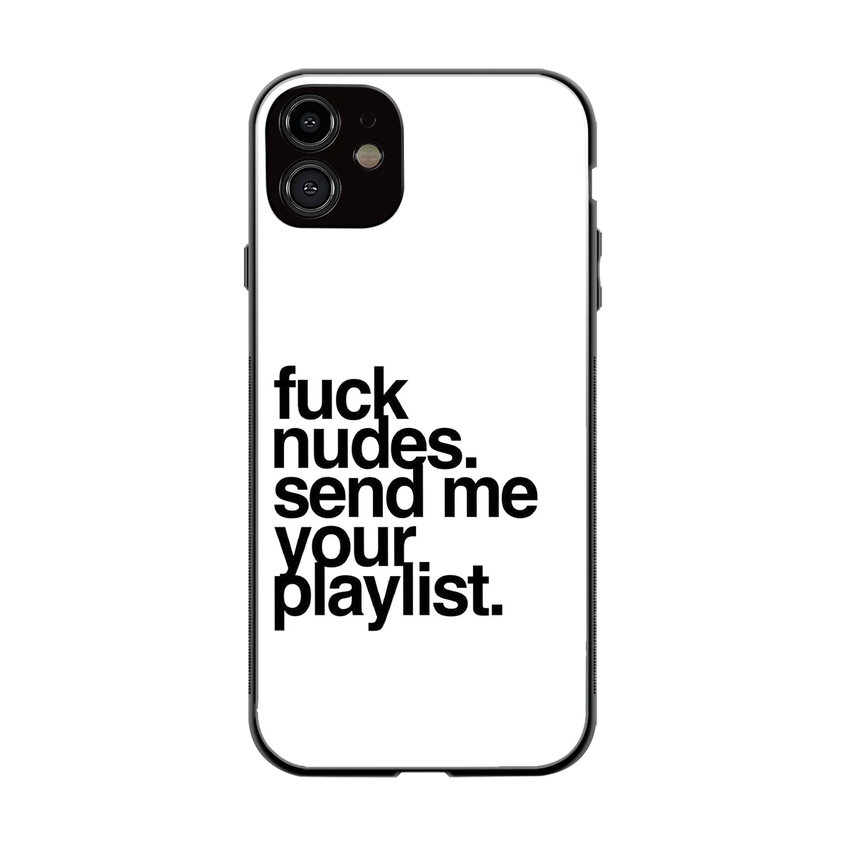 Playlist back phone cover | glass case for iphone 11
