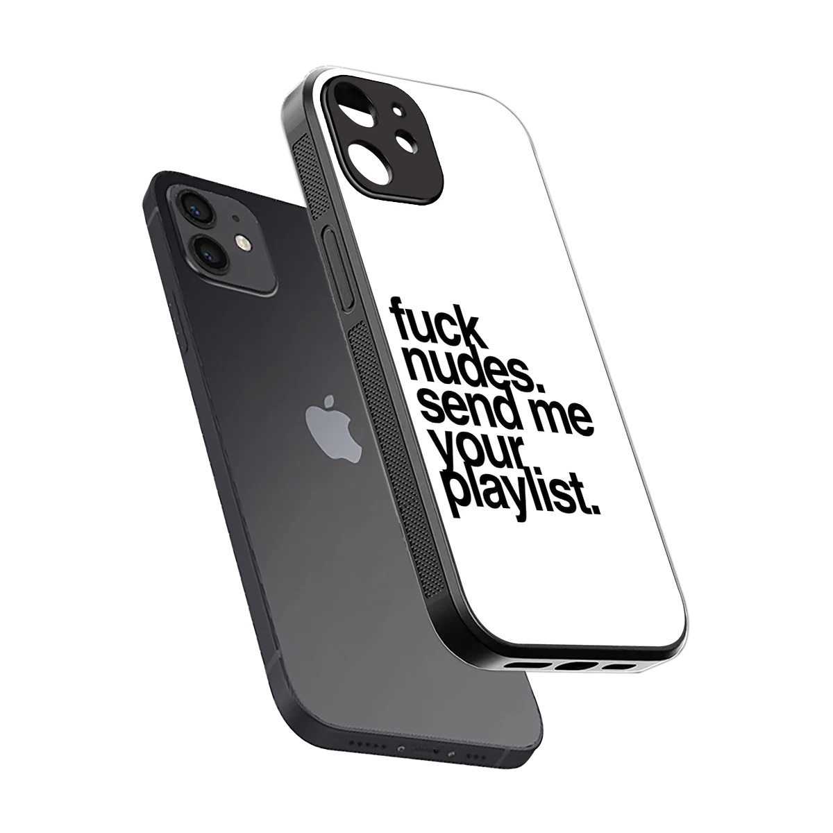 Playlist sleek iphone 11 cover with tempered glass back and TPU edges