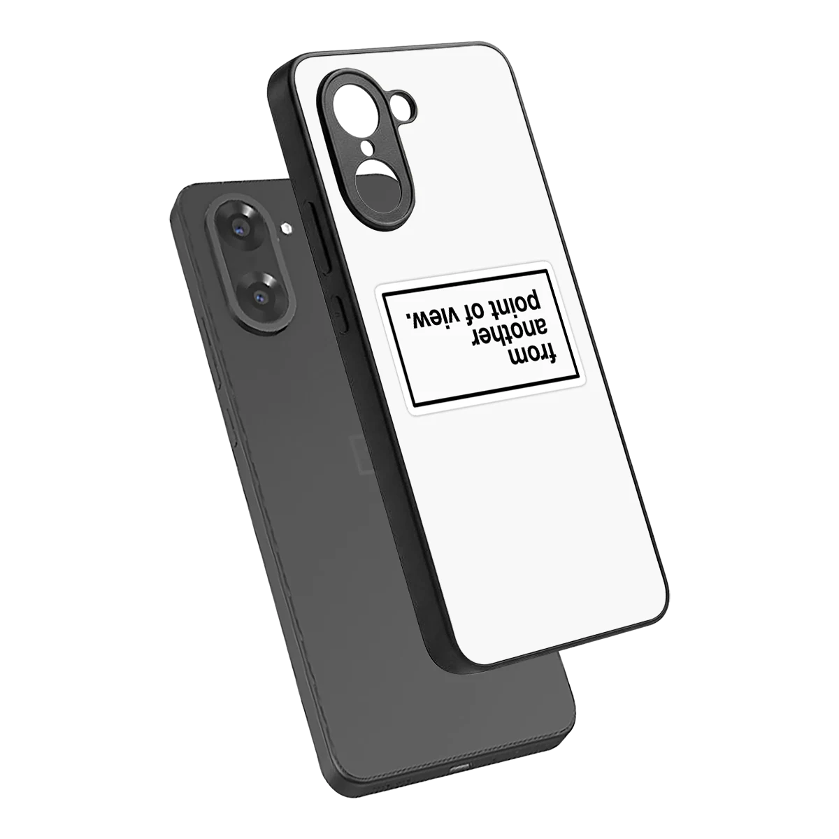 Point Of View White Edition sleek oneplus nord ce5 5g cover with tempered glass back and TPU edges