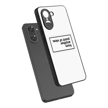 Point Of View White Edition sleek oneplus nord ce5 5g cover with tempered glass back and TPU edges
