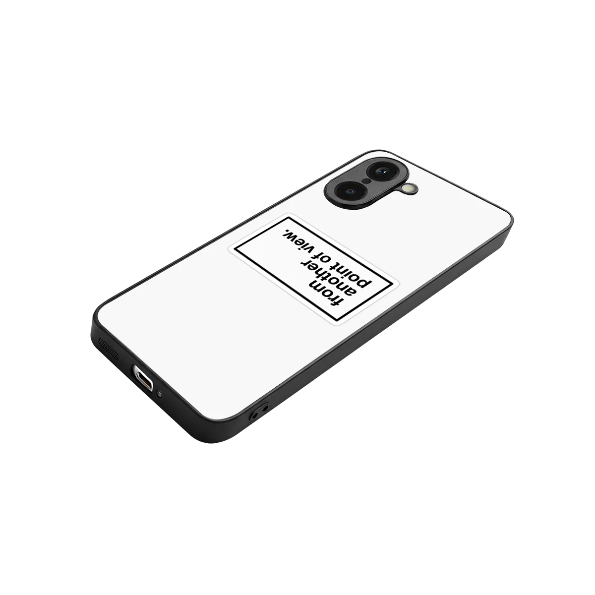 Point Of View White Edition stylish phone case for oneplus nord ce5 5g | glossy glass and slim fit